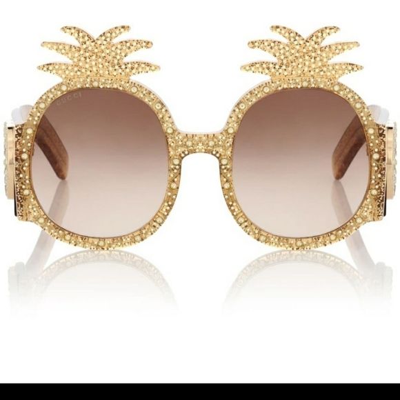 Gucci Rare Hollywood Forever limited edition pineapple 🍍  sunglasses 🕶 - Picture 4 of 11